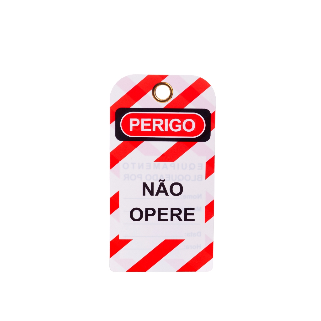 Placa de Sinalização Personalizada - Tagout