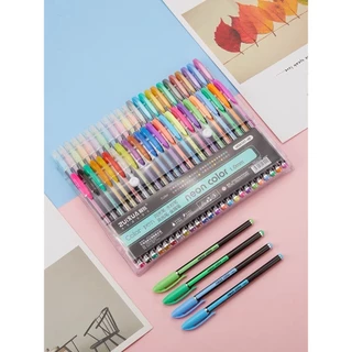 Kit Com 6/12/24 Cores Caneta de Gel Colorido Glitter