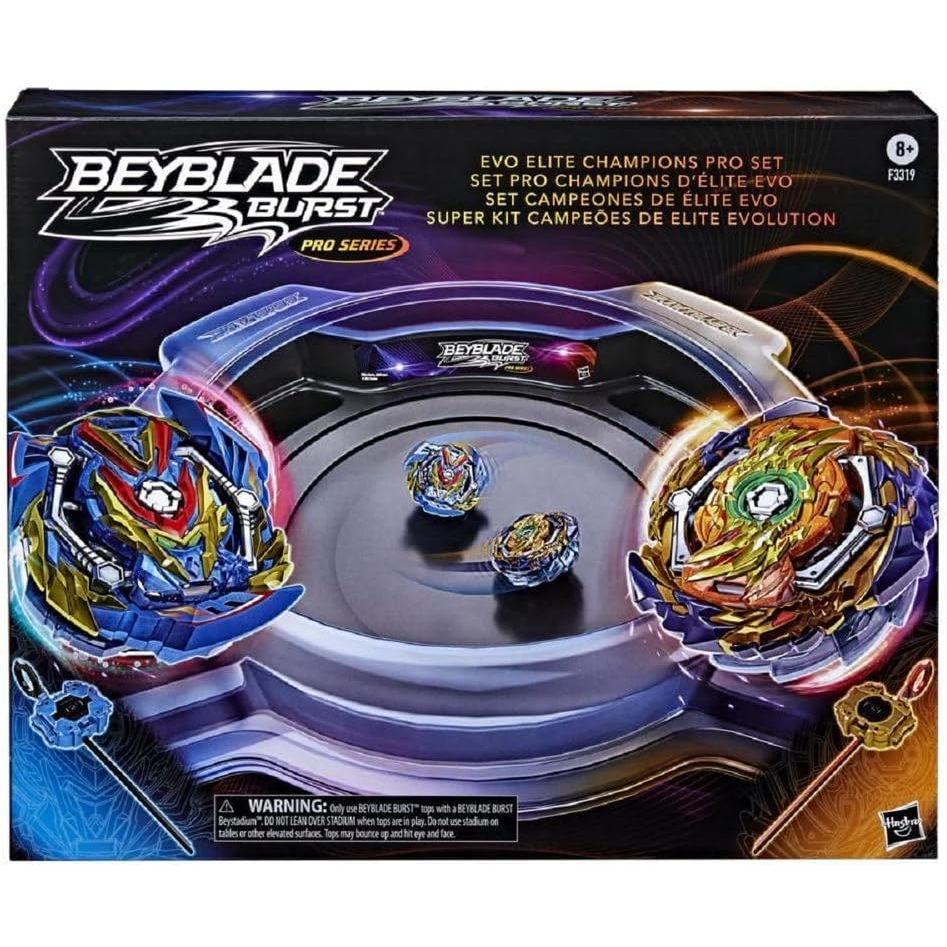 Conjuto de Piões Beyblade Burst QuadStrike - Ultimate Evo Valtryek V8 e  Divine Xcalius X8 - F6816 - Hasbro