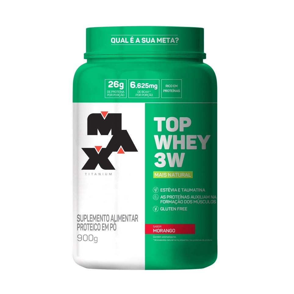 TOP WHEY 3W (900G) – Mais Natural – MAX TITANIUM