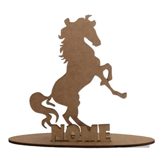 10 Centros de Mesa Lembrancinhas Cavalo Country Personalizado em MDF CRU