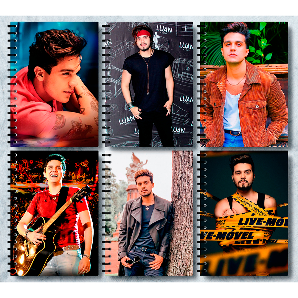 Adesivos Capa De Caderno Luan Santana [ K02 ] Musica Pop