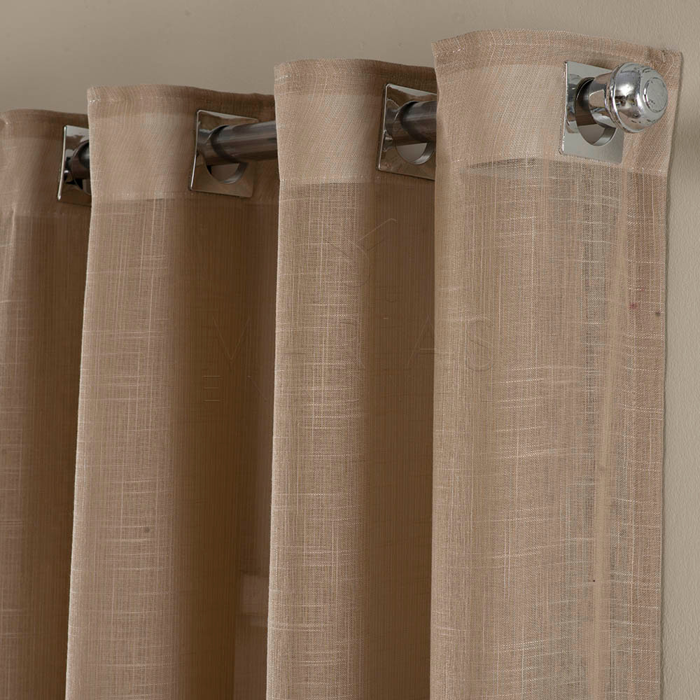 cortina gaze Linho Voil Rustico 6 metros corta varão simples Para janela de Sala Quarto apartamento