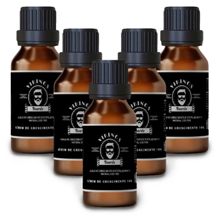 Kit 5 Serum de Crescimento Cabelo e Barba 10%