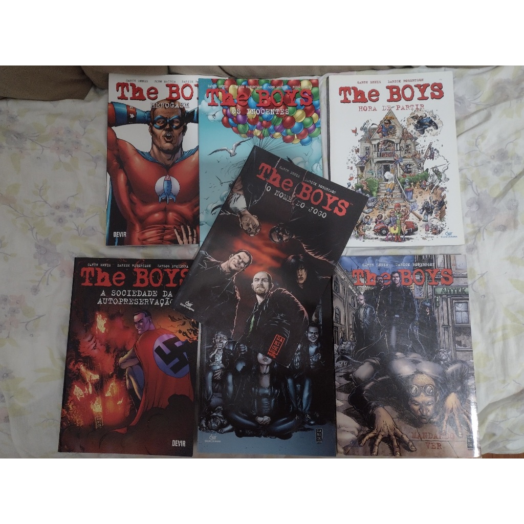 HQ COLEÇÃO COMPLETA THE BOYS 12 VOLUMES EDITORA DEVIR GARTH ENNIS