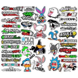 Adesivos Para Moto Grau 244 Pernalonga Bike Super Cartela em Oferta na Shopee