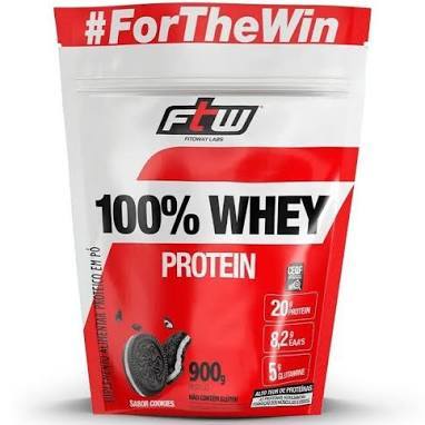 Suplemento em Pó Whey Protein 100% 900g concentrada ftw Pura original