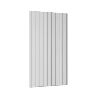 Painel Ripado De Mdf Branco Decora10 Barras Rende 90cm X 55cm