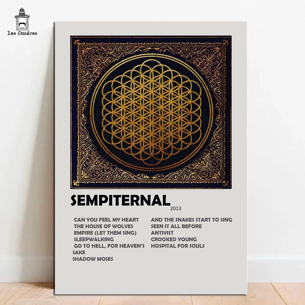 Quadro Placa Decorativa Bring Me The Horizon Sempiternal em MDF