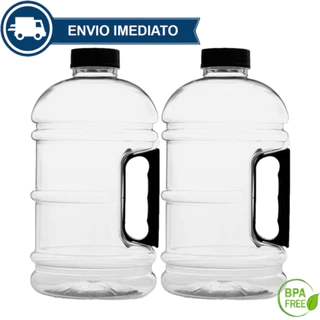 KIT x2 Garrafas de Água Squeeze 2Litros com Alça Envio Imediato