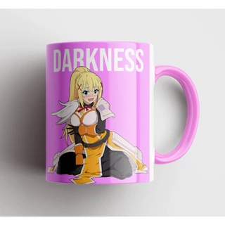 Caneca Darkness Konosuba Presente Personalizado Porcelana Premium