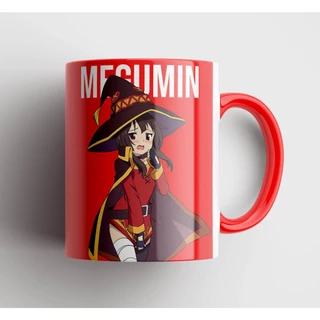 Caneca Megumin Konosuba Presente Personalizado Porcelana Premium