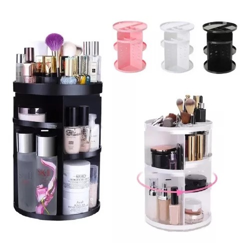 Transparent Storage Box Brush Plastic Rotating Lid Home Lipstick Skincare  Makeup Box Bedroom Beauty Porta Maquiagem Dresser Tool - AliExpress