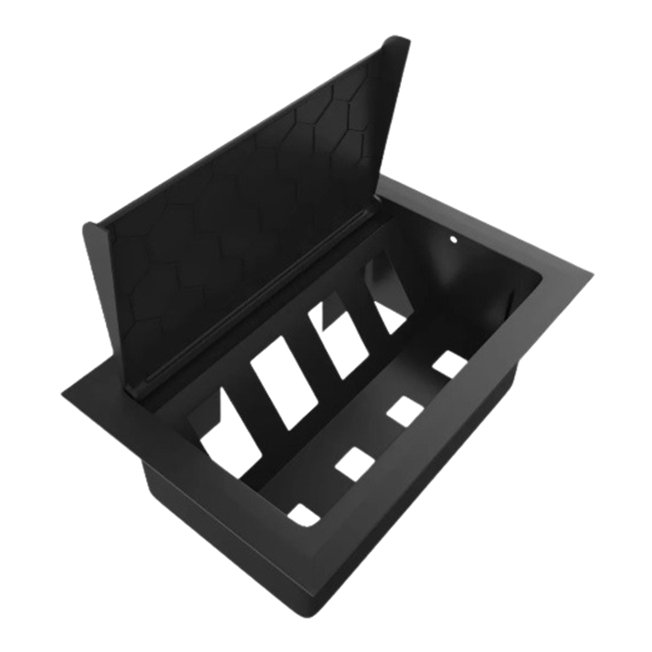 Caixa VAZIA 4 Tomada Elétrica 10A, 20A - Branco Cinza Preto Marrom Multiplug Embutir Sobrepor