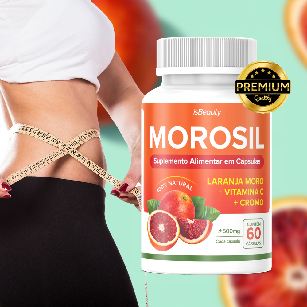 Morosil Laranja Moro - Vitamina C e Cromo - 60 cápsulas - Original