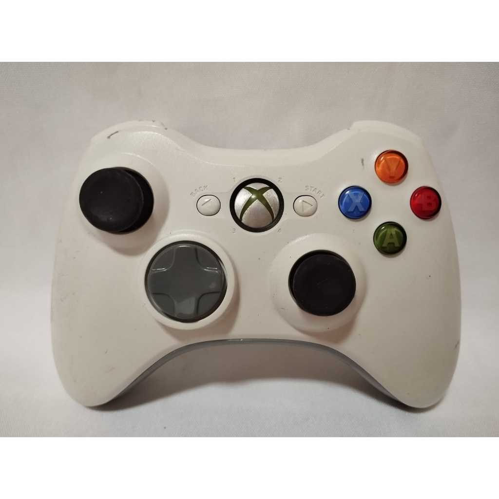 CONTROLE ORIGINAL XBOX 360 BRANCO SEMINOVO