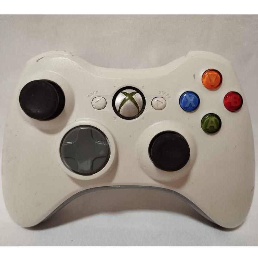 CONTROLE ORIGINAL XBOX 360 BRANCO SEMINOVO