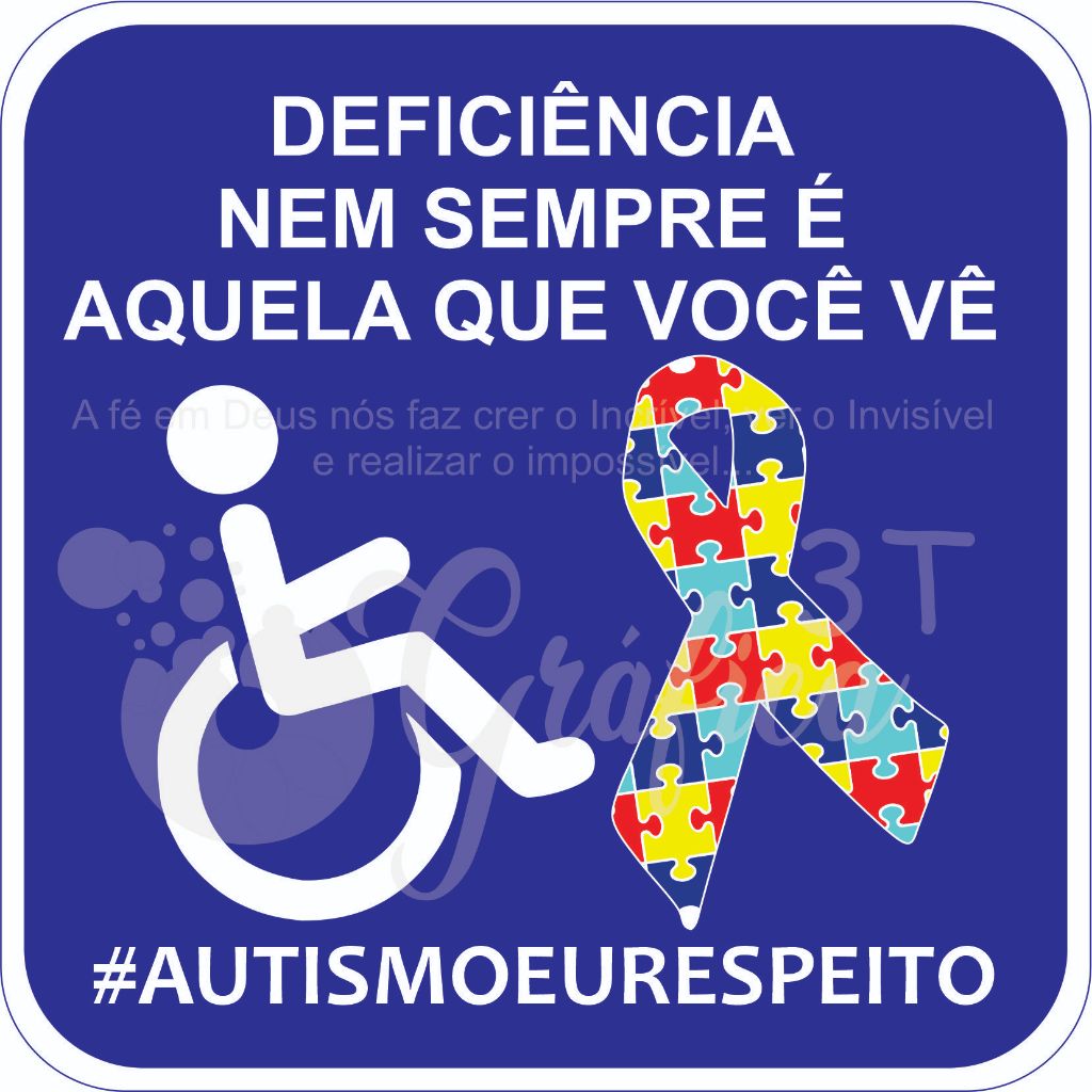 Adesivo Símbolo Autista Autismo Lei Pcd Autista a Bordo Identificação ...