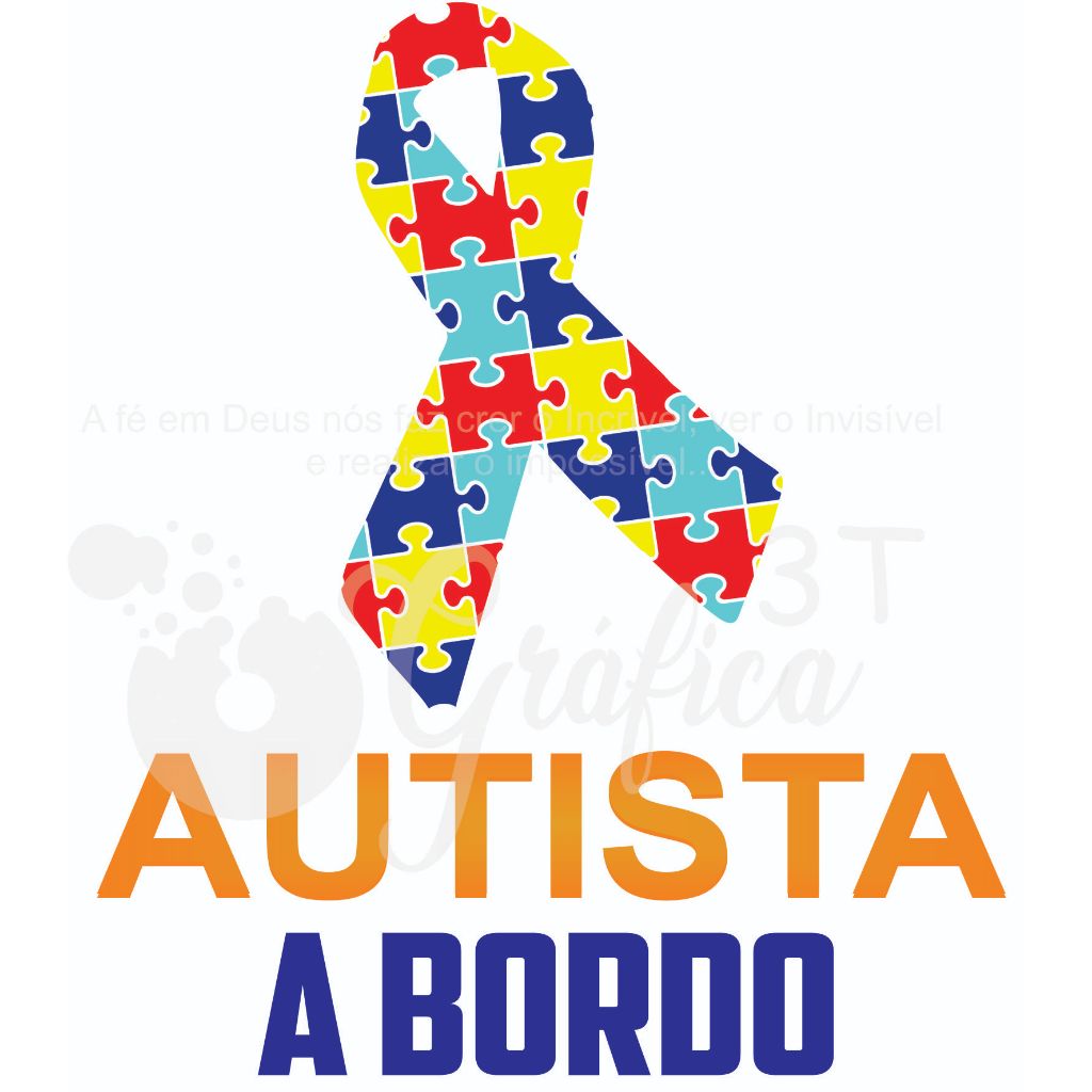 Adesivo Símbolo Autista Autismo Lei Pcd Autista a Bordo Identificação ...