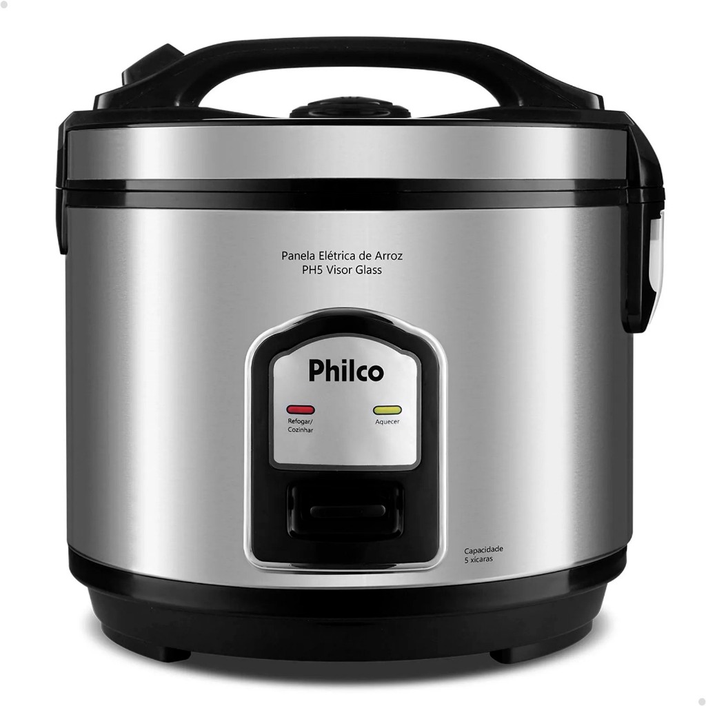 Panela De Arroz PH5P Preto Inox Philco – 127v