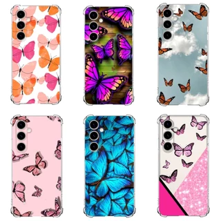 Samsung S23 FE Capa Tpu Desenhos Variados Capinha Case Borboleta