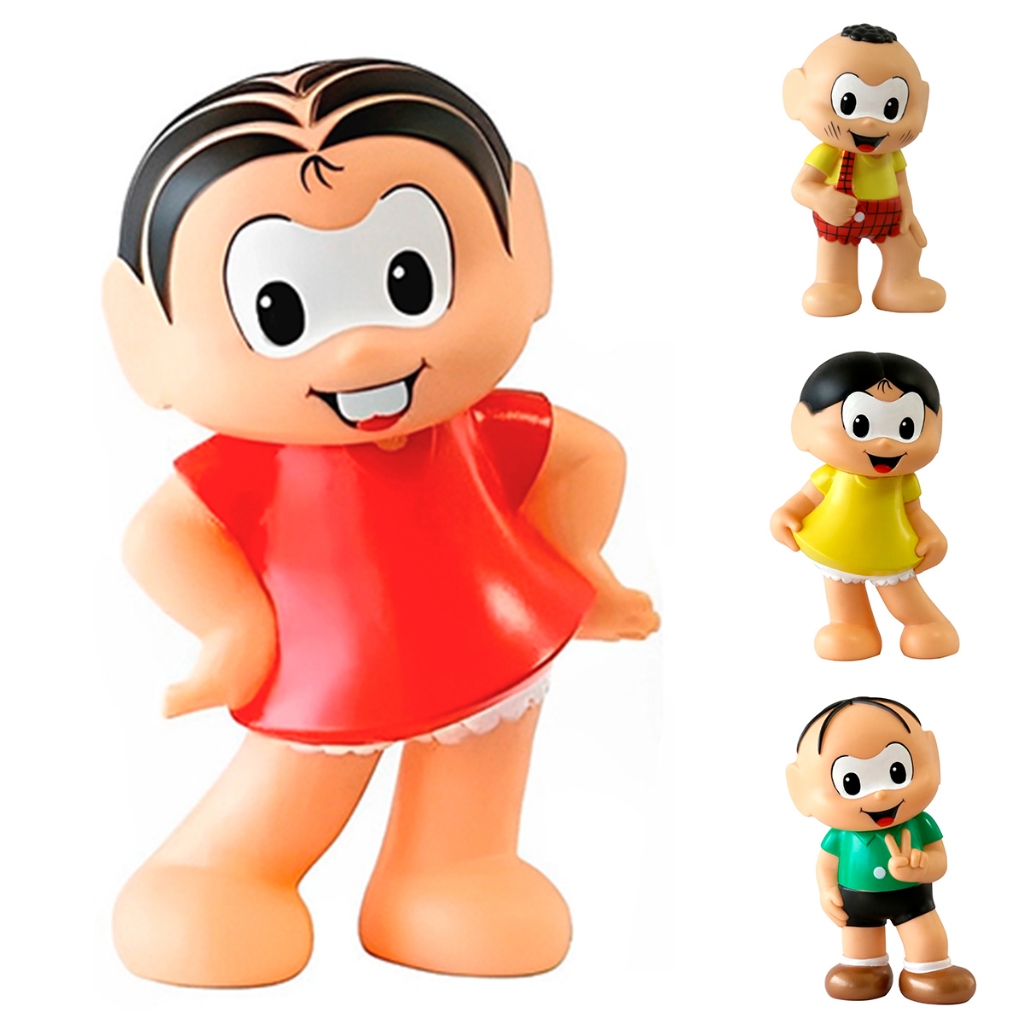Boneco Turma Da Mônica Brinquedo Cebolinha Cascão Boneca Magali Em ...