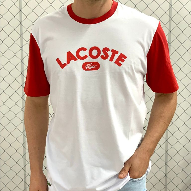 Camiseta Peruana Lacoste | Shopee Brasil