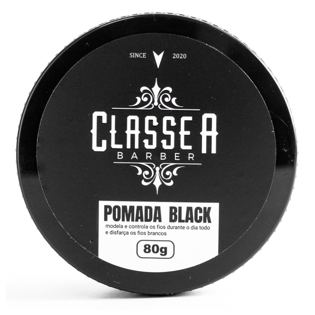 Pomada Capilar Modeladora 80g - Incolor, Black, Caramelo e Teia - Efeito Brilho ou Seco Classe A