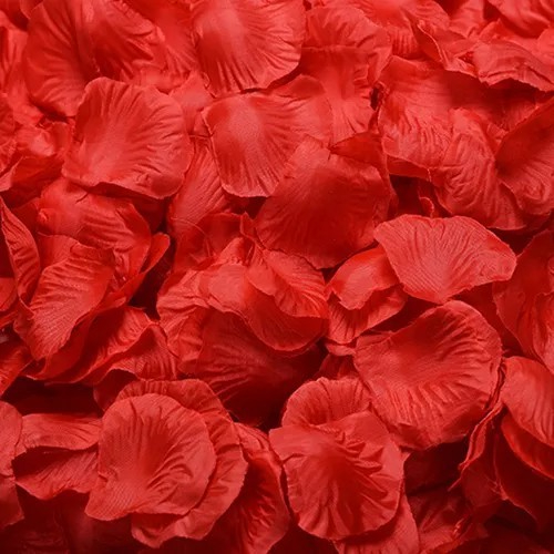 1000 Pétalas de Rosas Artificiais Vemelhas