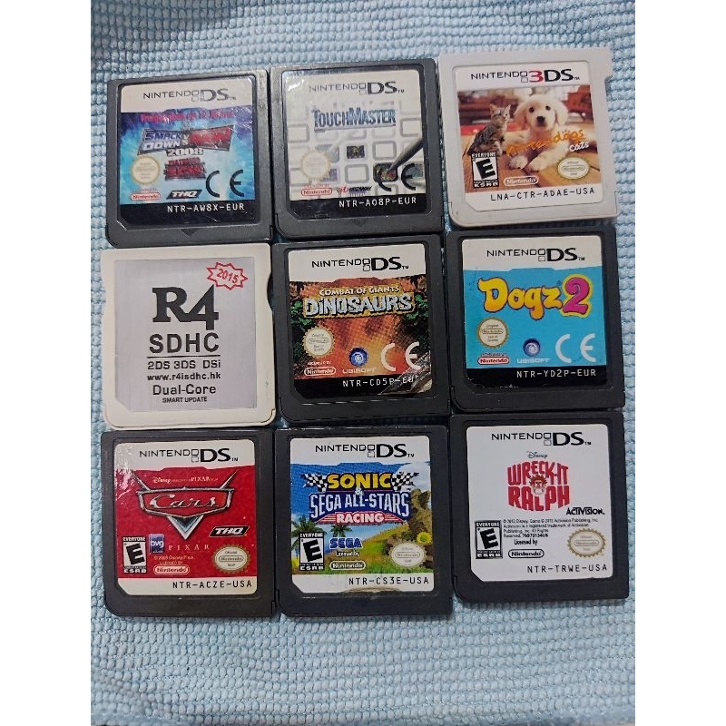 jogos de Nintendo DS, 3ds, e cartão R4