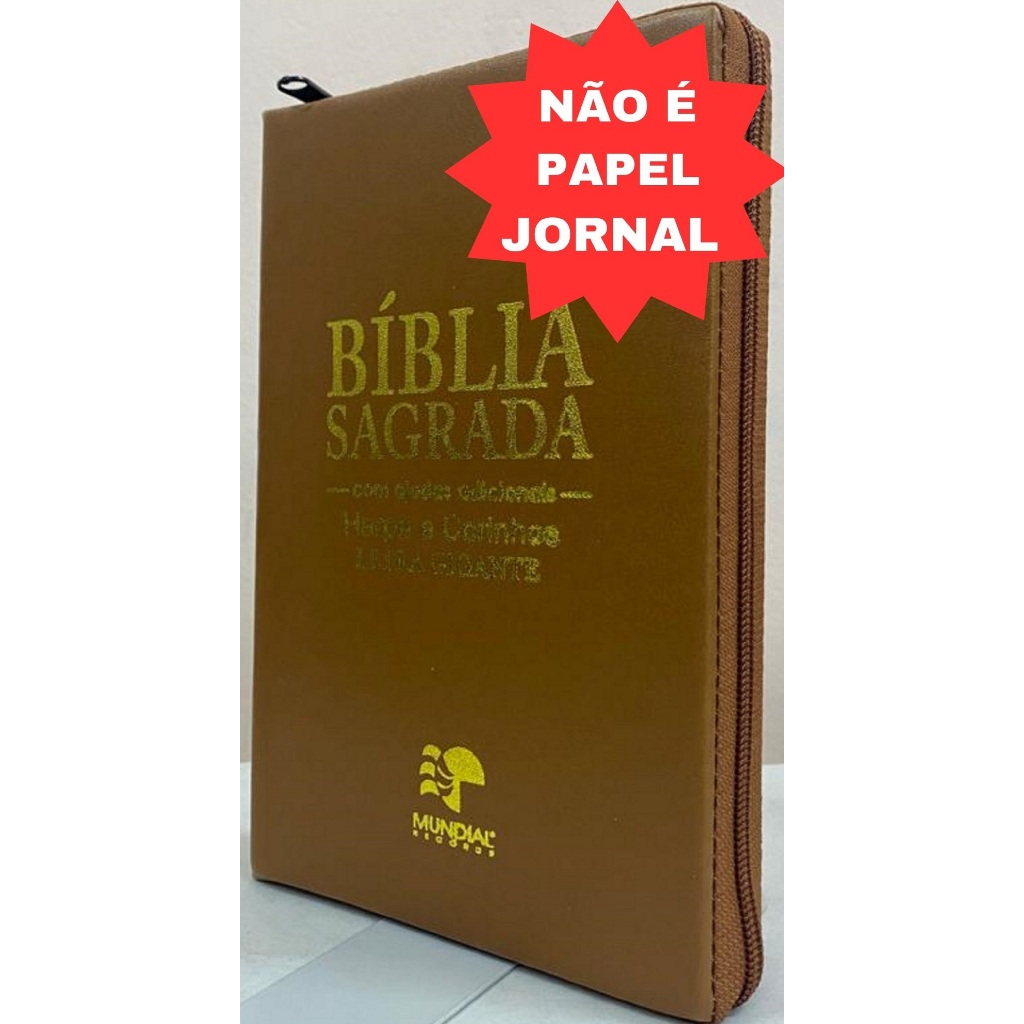 Bíblia Sagrada Com Ajudas Adicionais E Harpa Letra Gigante Capa Com ...