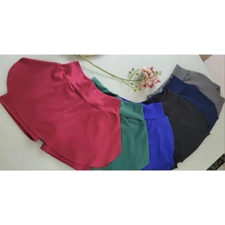 Short Saia Infantil Tendência Escolar