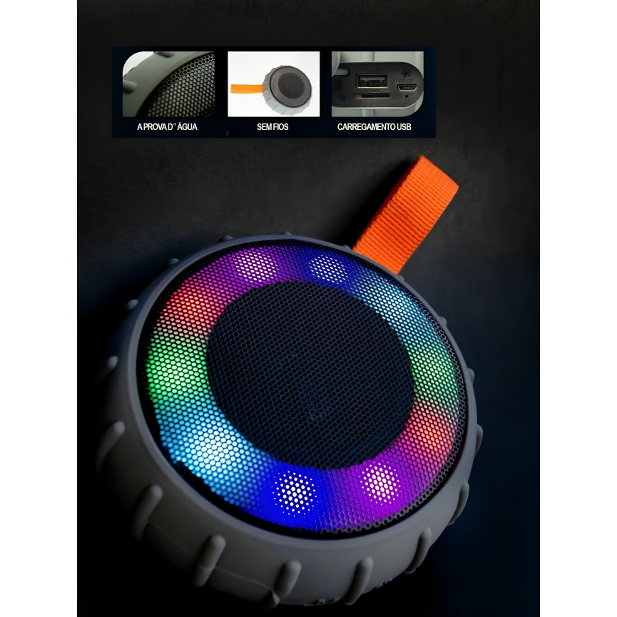 MINI PAREDAO 2 GRAVES A VENDA COM MP3 DE MOTO COM BLUETOOTH E LEDS 