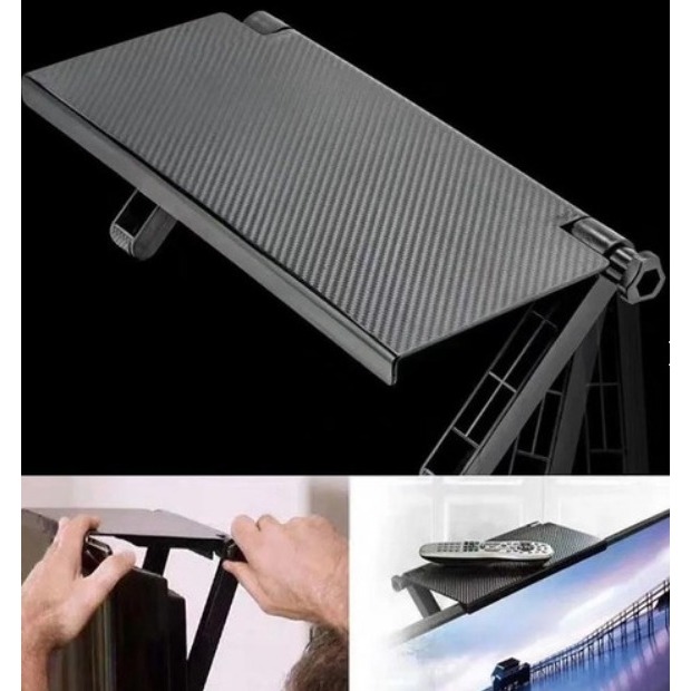 Mini Prateleira Suporte Tv Monitor Plataforma Suporte Controle Modem Rack Grande Mega Promoção