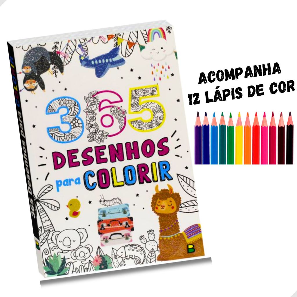 Livro 365 Jogos Divertidos Crianças Filhos Infantil Desenho História  Brincar Pintar Colorir Passatempos Divertidos em Promoção na Americanas
