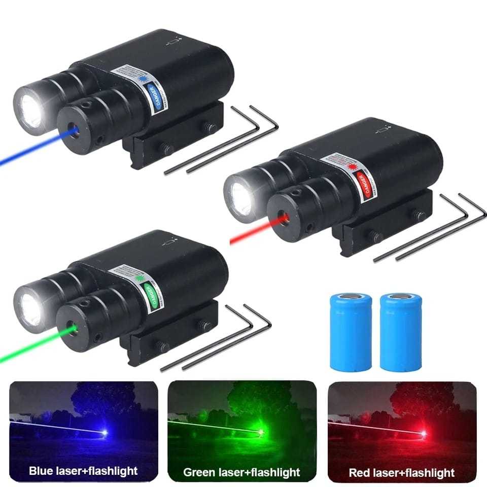 Laser Potente e Lanterna Integrada Duplo Com Dupla Bateria Recarregavel Com  Top2