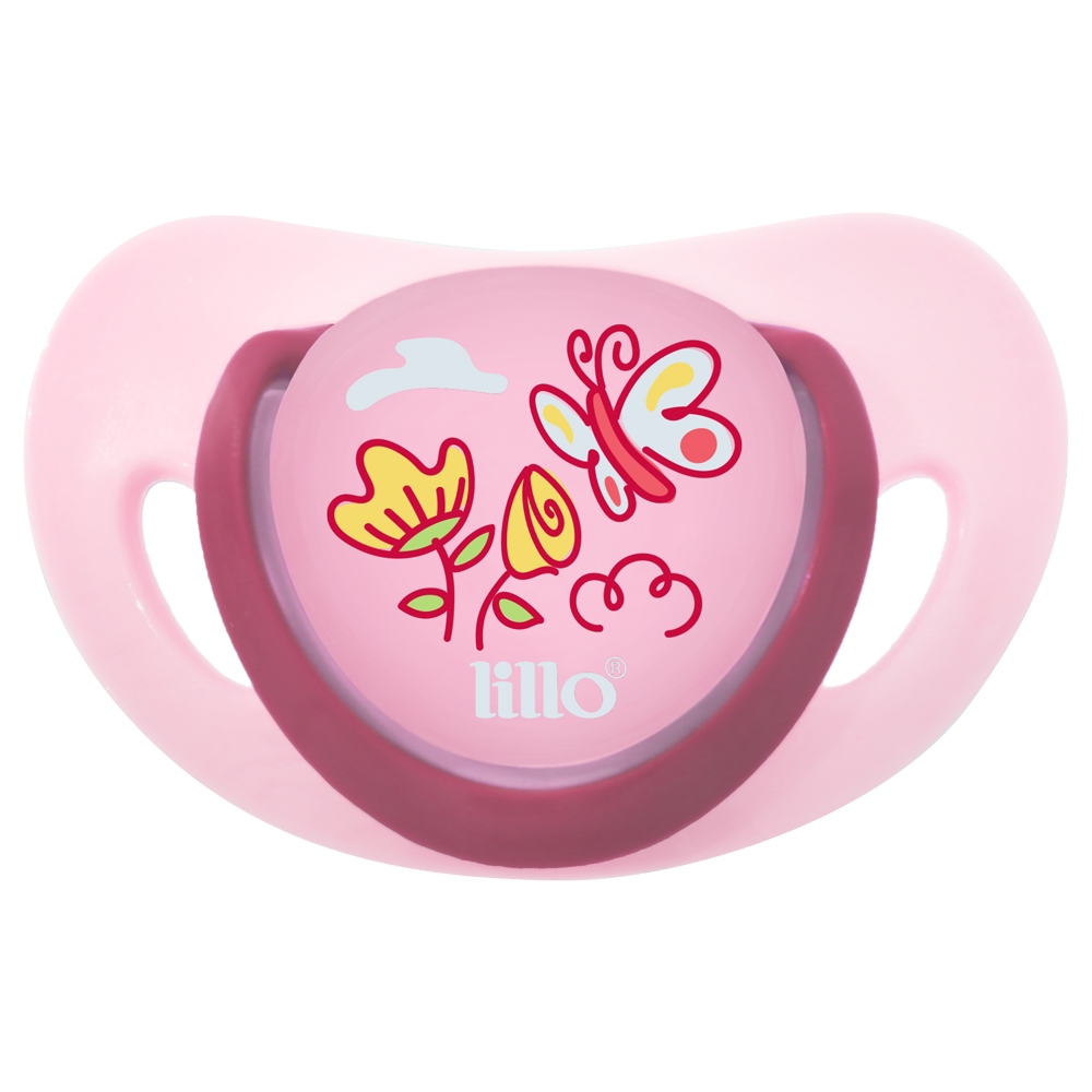 Chupeta Bico de Silicpne Design Elegancy 0m+ Rosa Lillo | Shopee Brasil