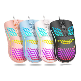 Mouse Óptico USB Com Fio Ergonômico Para PC Notebook