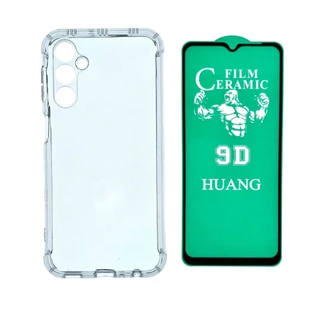 Para Samsung Galaxy M34 - 1 Capa Capinha Case Anti Impacto + 1 Pelicula de Ceramica 9d