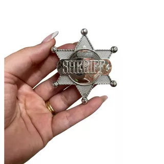 Estrela Xerife Acessório Broche Cowboy | Policial