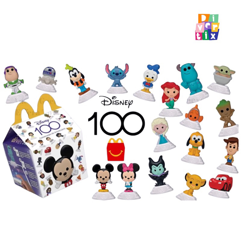 Brinquedos Mc lanche feliz novembro Disney 100 anos 2023 - LACRADO