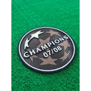 Patch Campeão Champions League 2007 2008 Personalização Manchester United