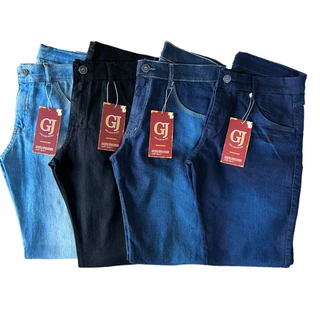 Kit 4 Calça Jeans Masculina Slim Elastano