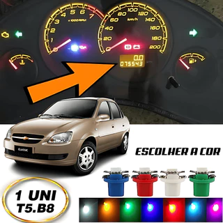 Lâmpada T5 B8.5D Odômetro Corsa Classic 2002 A 2010 1 Peças