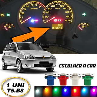 Lâmpada T5 B8.5D Odômetro Corsa Novo 2002 A 2011 1 Peças