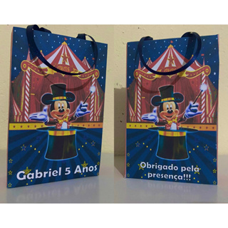 Sacolinha surpresa Mickey circo 10 unidades