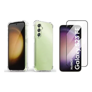 KIt Pelicula Vidro 3D Samsung S23 Fe + Capa Capinha Anti Shock