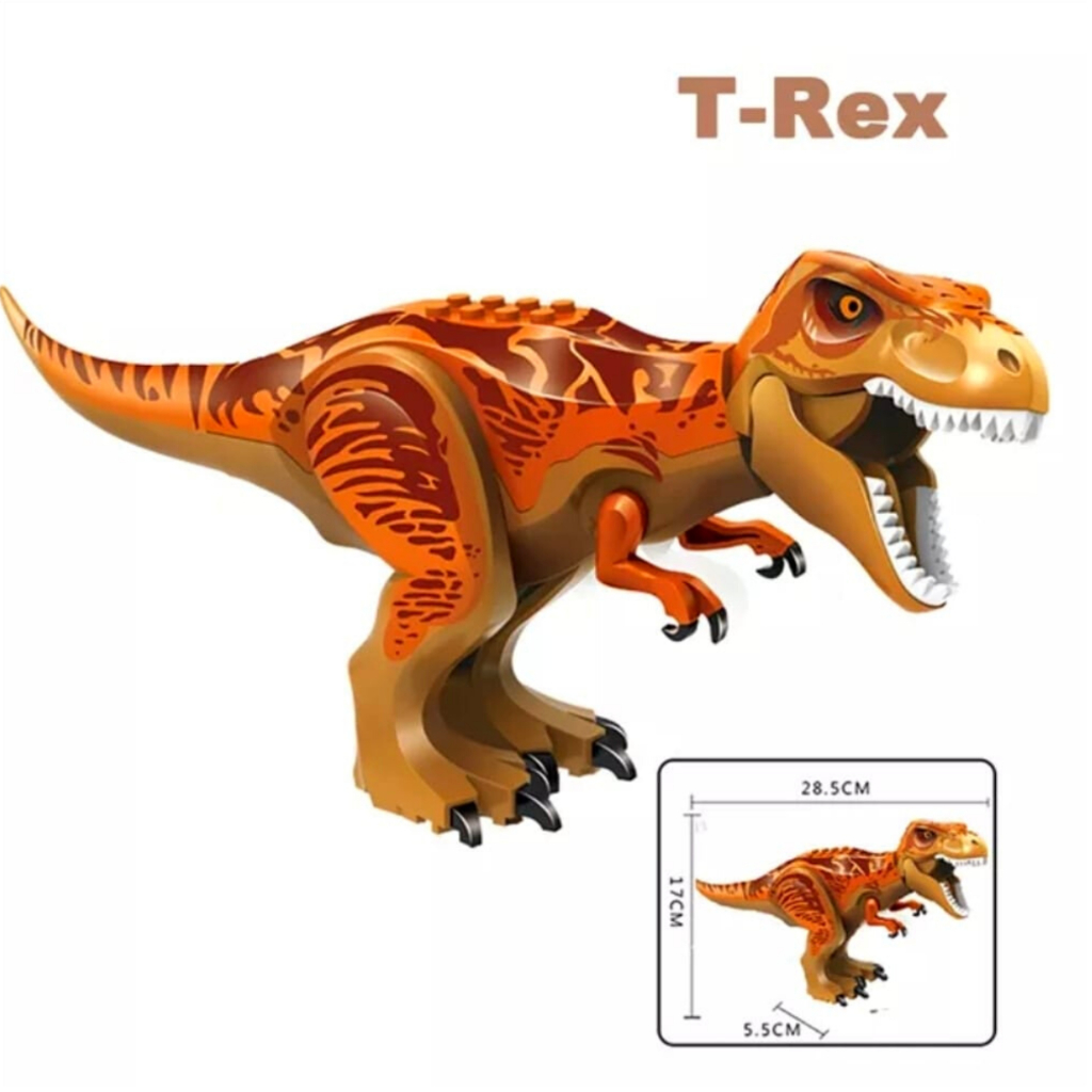Brinquedo Infantil Dinossauro Rex Predator Grande Marrom - Ri Happy