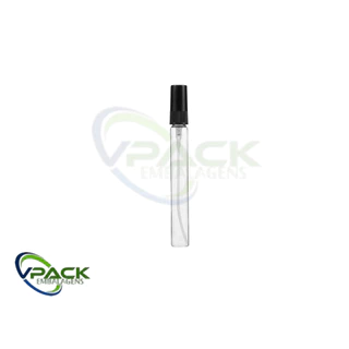 10 Frasco Pet Provador 10ml Com Válvula Spray Preta Perfume kit 10/15/20 uni