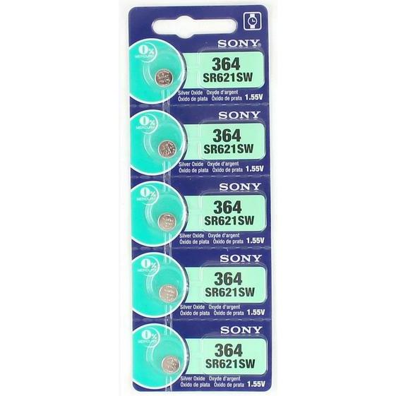 5 MURATA 364 SR621SW Batteries Ossido D'Argento 1.55V Orologio - Foto 10